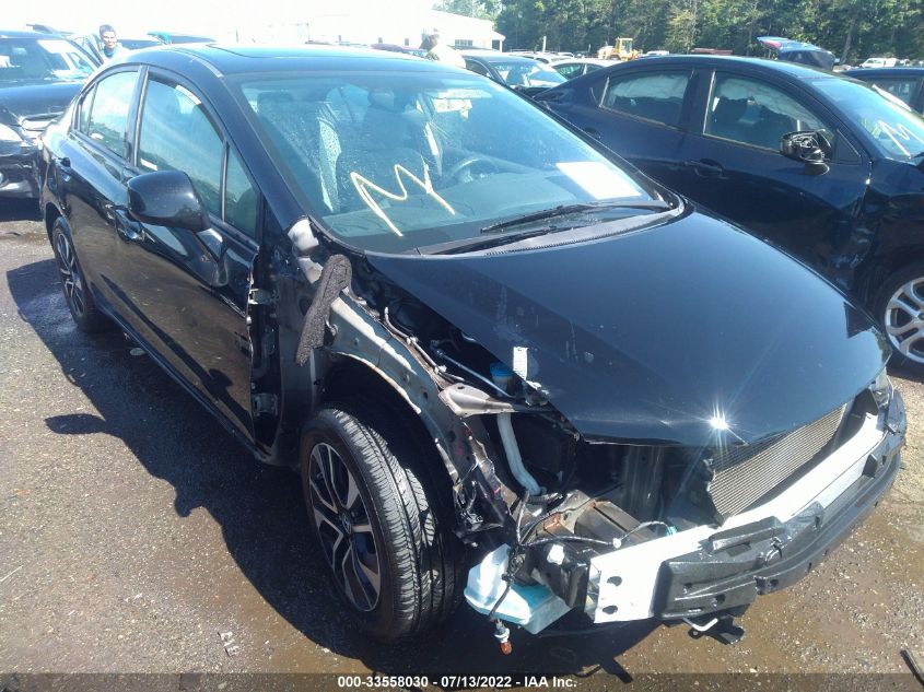 Lot #2564311934 2013 HONDA CIVIC EX salvage car