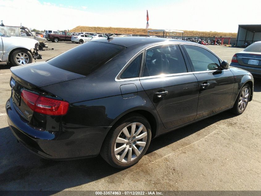 2013 AUDI A4 PREMIUM WAUAFAFL3DA163975