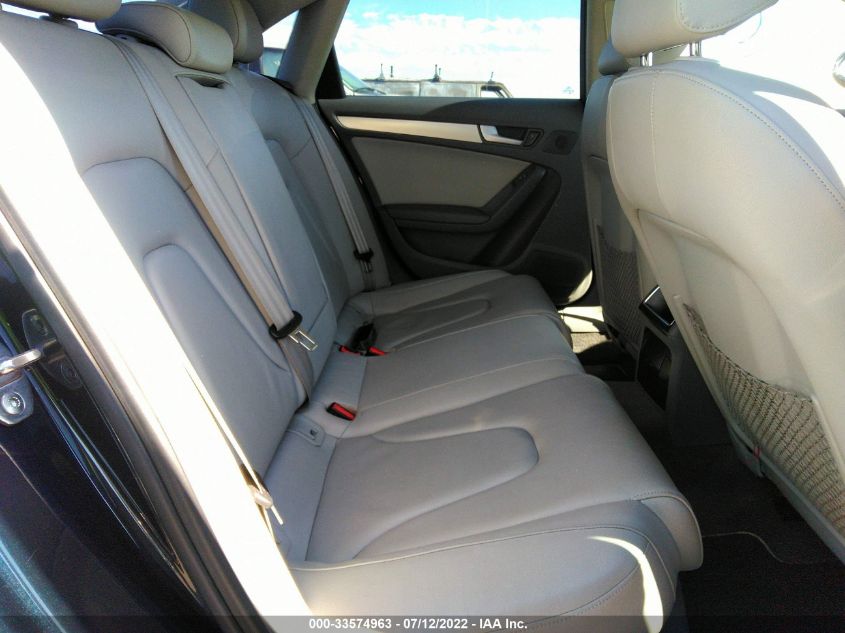 2013 AUDI A4 PREMIUM WAUAFAFL3DA163975
