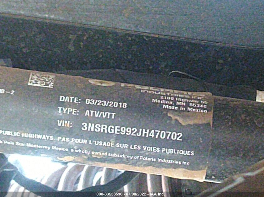 2018 POLARIS GENERAL 1000 EPS 3NSRGE992JH470702