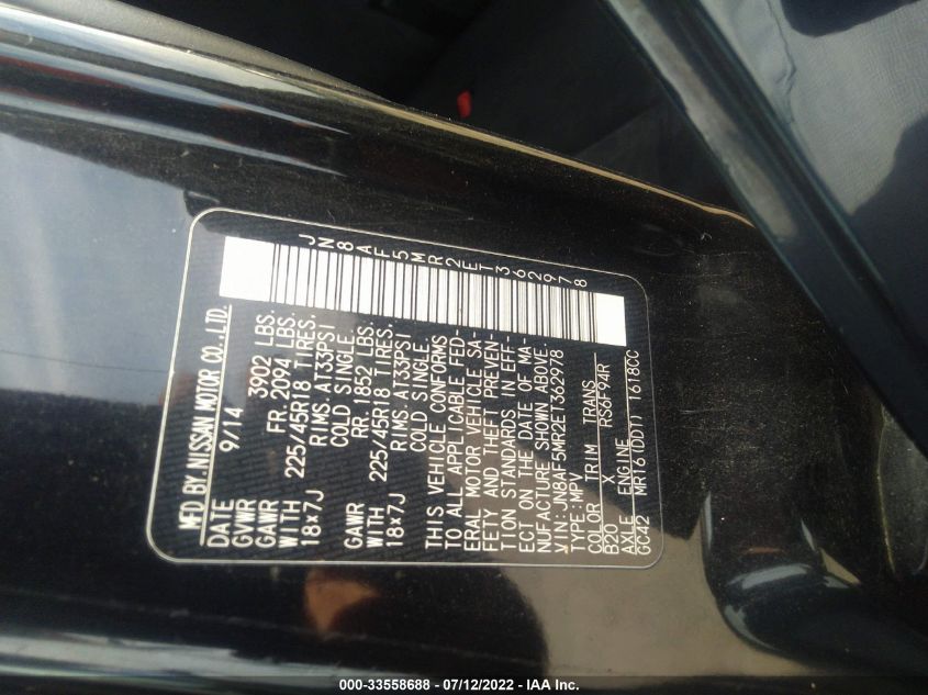 2014 NISSAN JUKE NISMO JN8AF5MR2ET362978