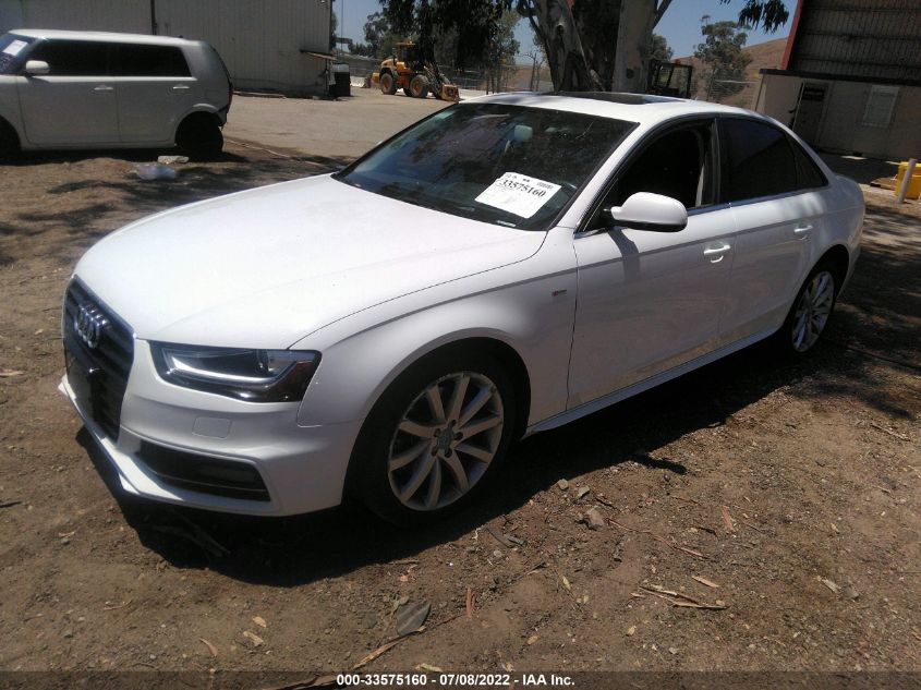 2014 AUDI A4 PREMIUM WAUAFAFL2EN030117