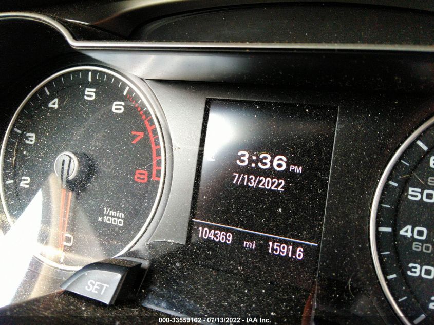 2013 AUDI A4 PREMIUM PLUS WAUFFAFL3DN018322