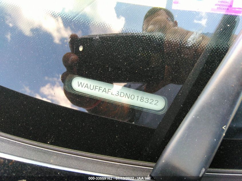 2013 AUDI A4 PREMIUM PLUS WAUFFAFL3DN018322