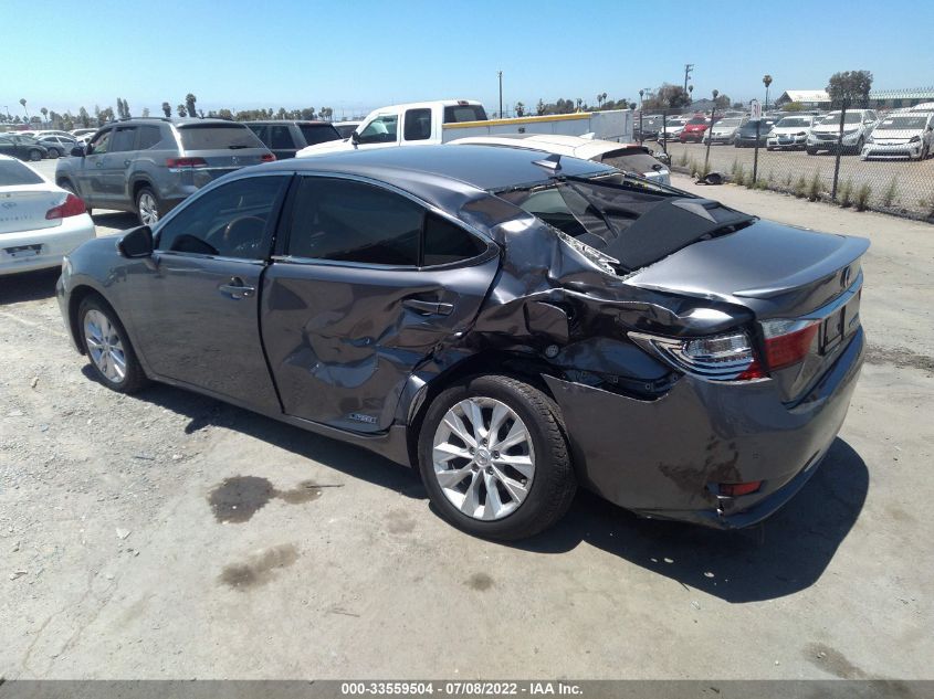 2013 LEXUS ES 300H 300H JTHBW1GG9D2013953