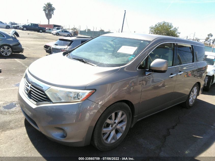 2013 NISSAN QUEST SV JN8AE2KP7D9062870