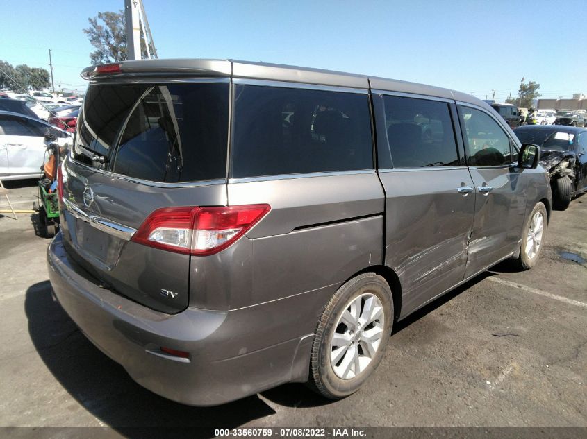 2013 NISSAN QUEST SV JN8AE2KP7D9062870