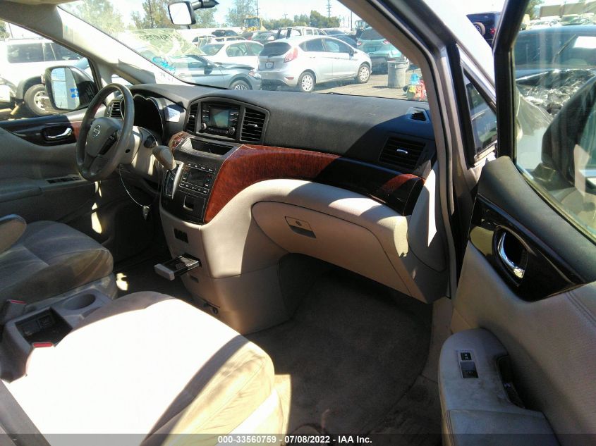 2013 NISSAN QUEST SV JN8AE2KP7D9062870