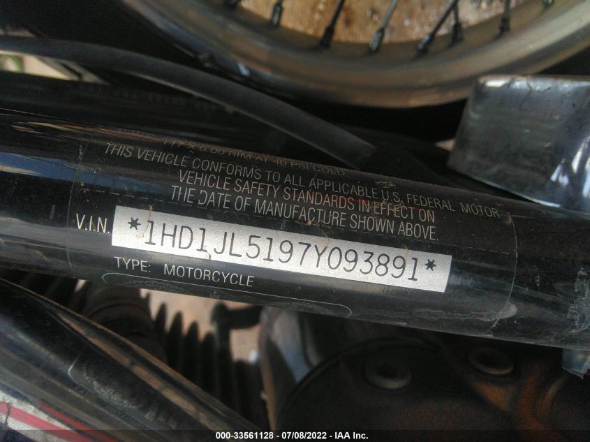 2007 HARLEY-DAVIDSON FXST CUSTOM 1HD1JL5197Y093891