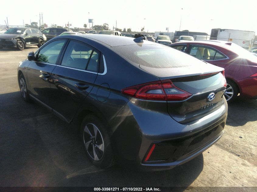 2017 HYUNDAI IONIQ HYBRID SEL KMHC75LC0HU056984