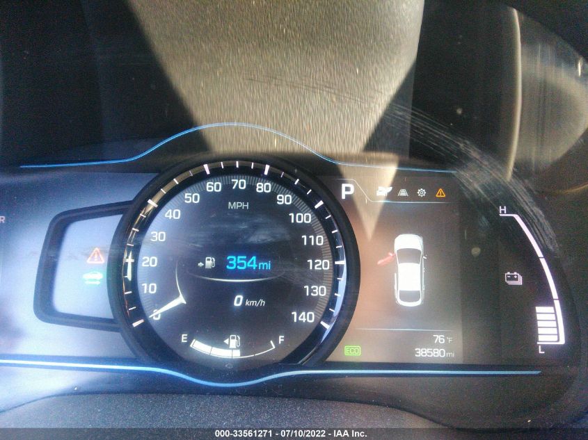 2017 HYUNDAI IONIQ HYBRID SEL KMHC75LC0HU056984