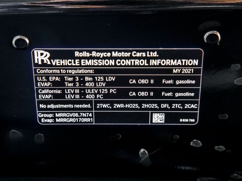 2021 ROLLS-ROYCE GHOST SCATV0C06MU205208