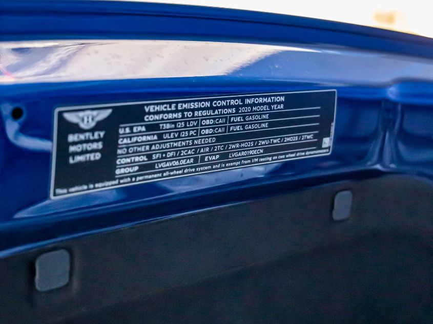 2020 BENTLEY CONTINENTAL GT SCBCB2ZG0LC076181
