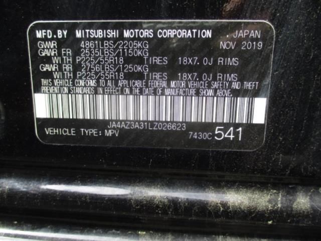 2020 MITSUBISHI OUTLANDER ES/SE/SEL/LE/SP JA4AZ3A31LZ026623