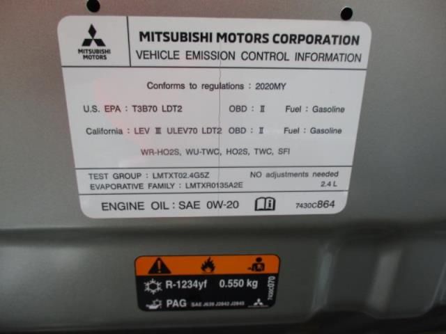 2020 MITSUBISHI OUTLANDER ES/SE/SEL/LE/SP JA4AZ3A39LZ028605