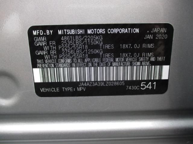 2020 MITSUBISHI OUTLANDER ES/SE/SEL/LE/SP JA4AZ3A39LZ028605