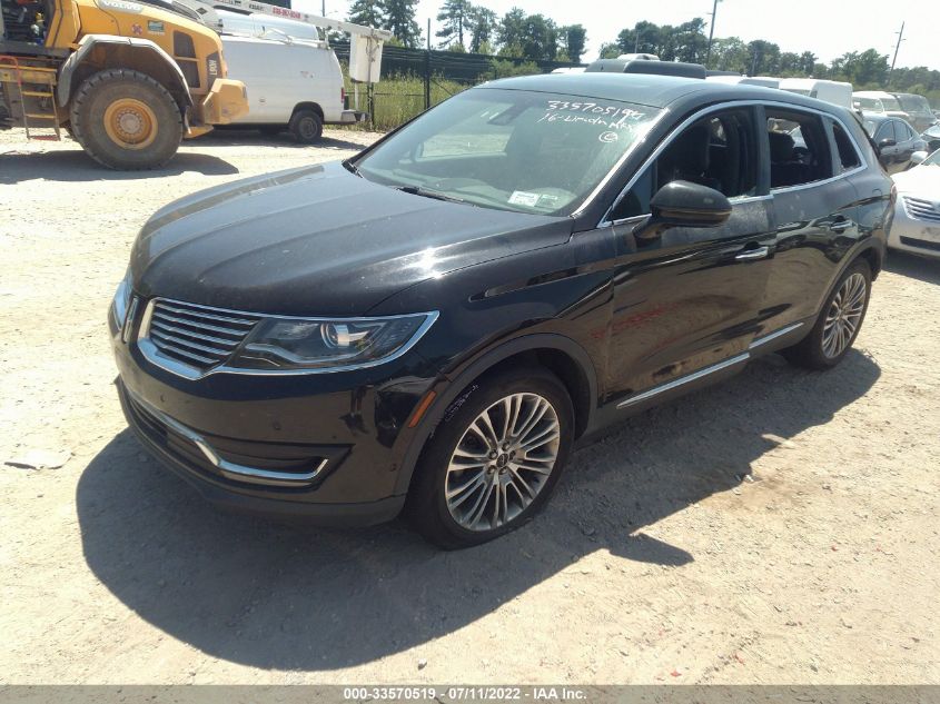 2016 LINCOLN MKX RESERVE 2LMTJ6LR9GBL66538
