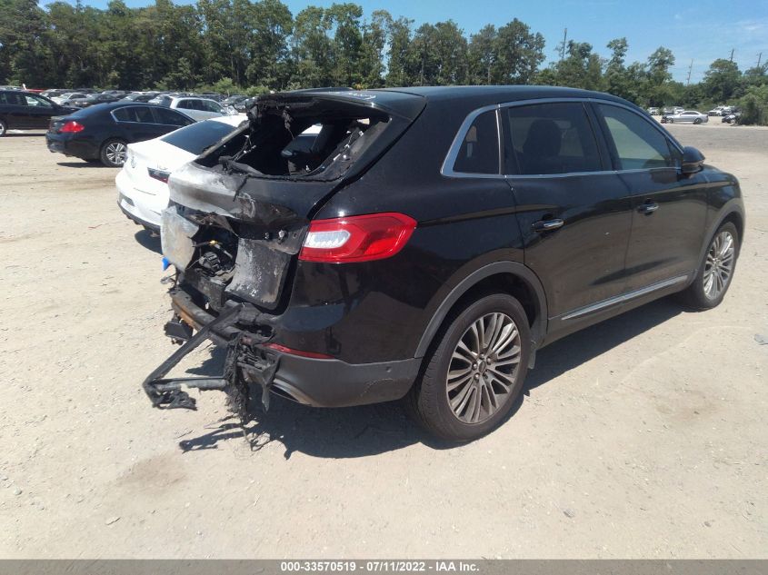 2016 LINCOLN MKX RESERVE 2LMTJ6LR9GBL66538