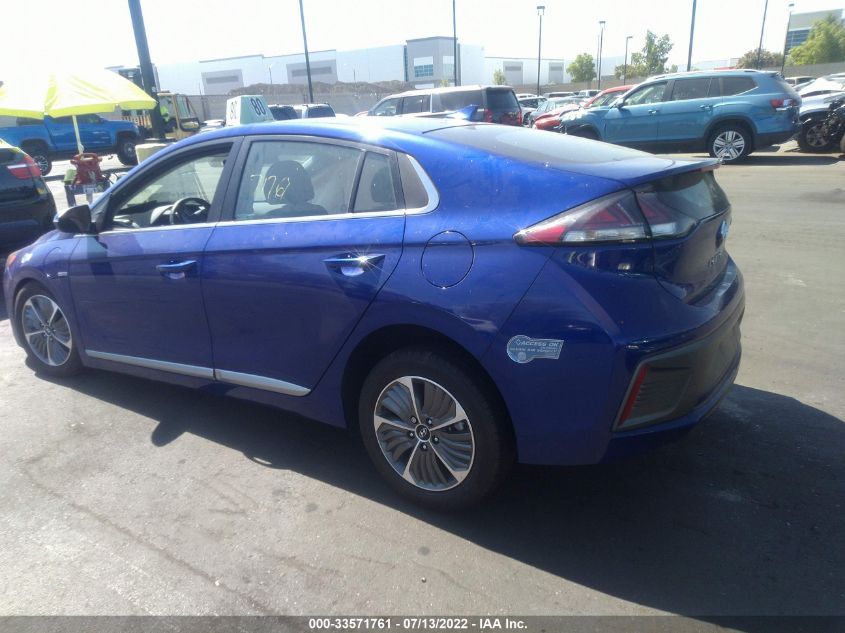 2020 HYUNDAI IONIQ PLUG-IN HYBRID SEL KMHC75LD9LU193763