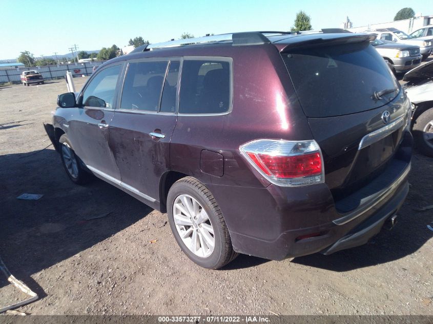 2013 TOYOTA HIGHLANDER HYBRID HYBRID LIMITED JTEDC3EH7D2010913