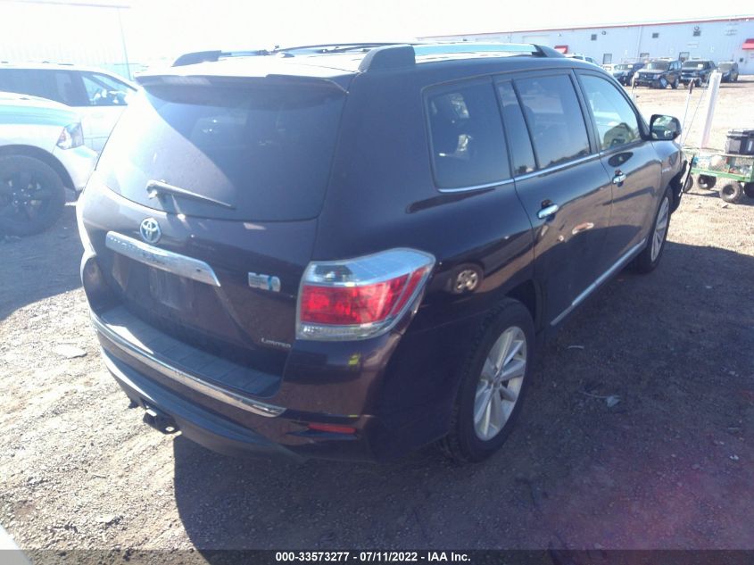2013 TOYOTA HIGHLANDER HYBRID HYBRID LIMITED JTEDC3EH7D2010913