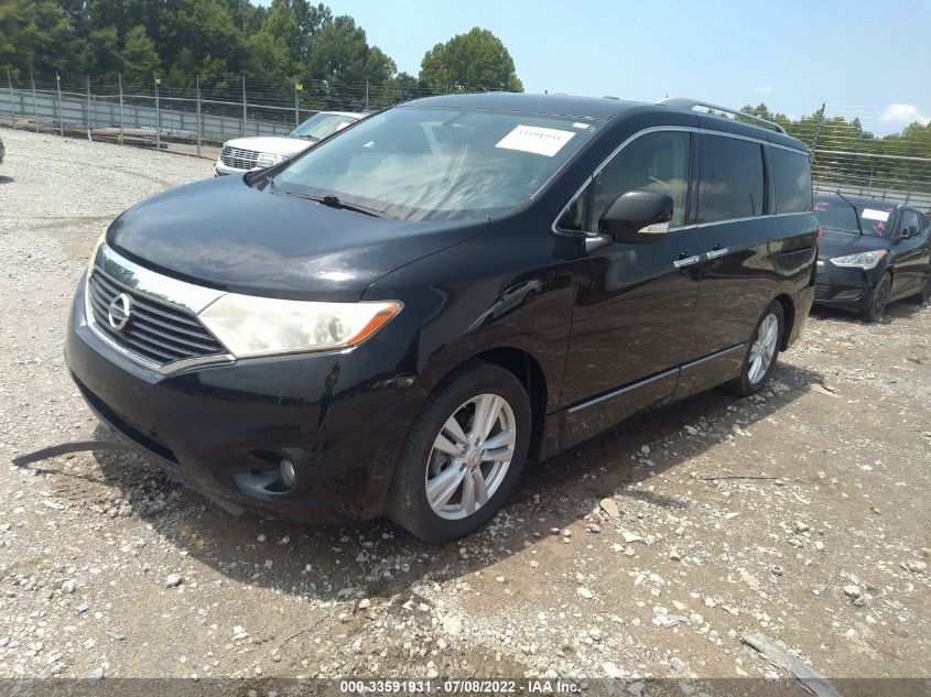 2013 NISSAN QUEST SL JN8AE2KP4D9067055