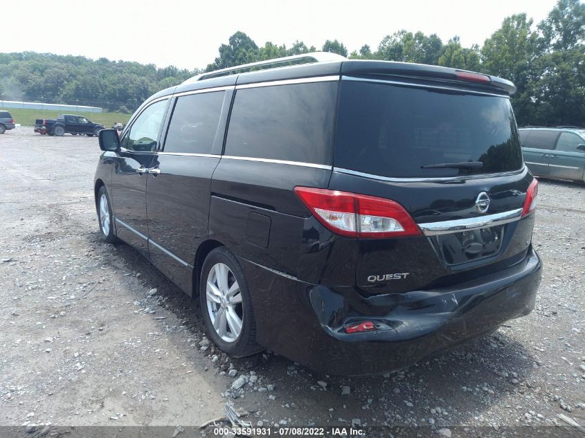 2013 NISSAN QUEST SL JN8AE2KP4D9067055