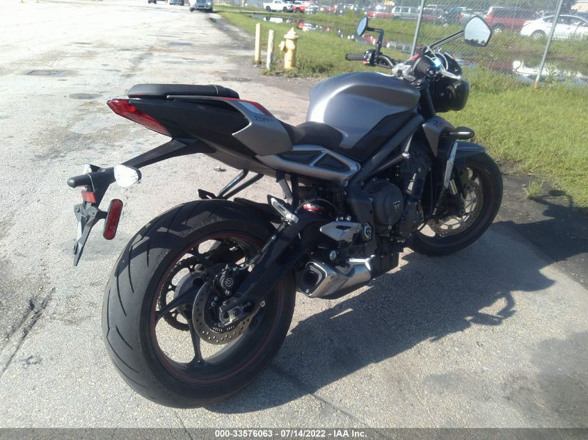 2022 TRIUMPH MOTORCYCLE STREET TRIPLE R (LRH) SMTA544D7NTAY5097
