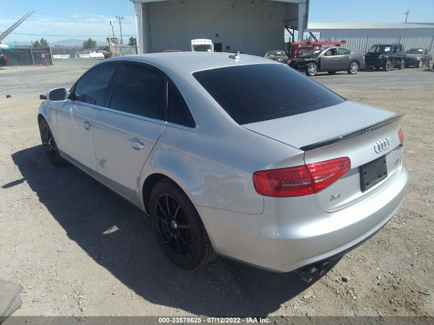 2013 AUDI A4 PREMIUM WAUBFAFL6DN006244