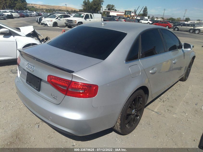 2013 AUDI A4 PREMIUM WAUBFAFL6DN006244