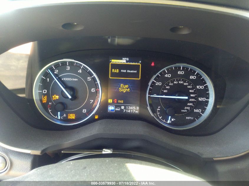 2019 SUBARU ASCENT TOURING 4S4WMARD6K3456205