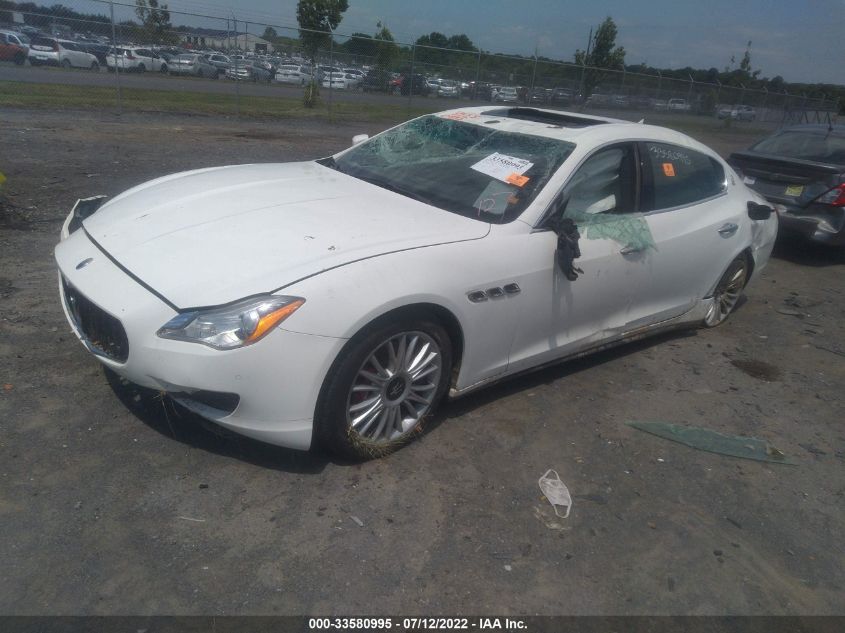 2014 MASERATI QUATTROPORTE S ZAM56RRA8E1095005