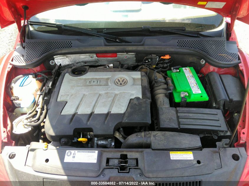2014 VOLKSWAGEN BEETLE CONVERTIBLE 2.0L TDI 3VW5L7AT4EM823854