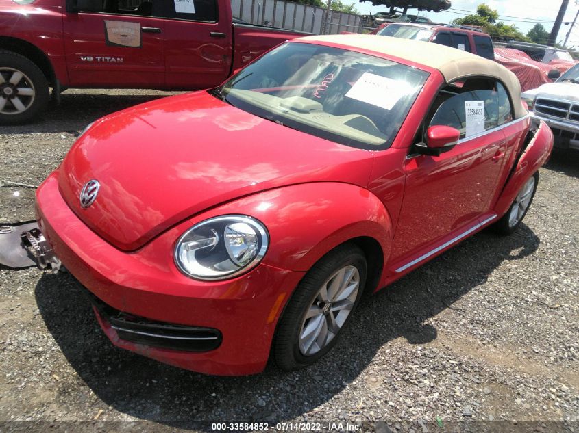 2014 VOLKSWAGEN BEETLE CONVERTIBLE 2.0L TDI 3VW5L7AT4EM823854