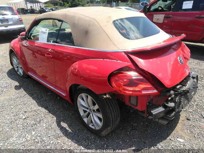 2014 VOLKSWAGEN BEETLE CONVERTIBLE 2.0L TDI 3VW5L7AT4EM823854