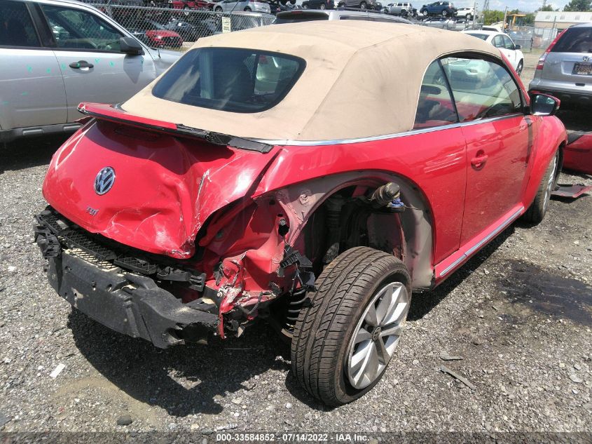 2014 VOLKSWAGEN BEETLE CONVERTIBLE 2.0L TDI 3VW5L7AT4EM823854