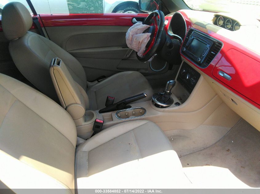 2014 VOLKSWAGEN BEETLE CONVERTIBLE 2.0L TDI 3VW5L7AT4EM823854