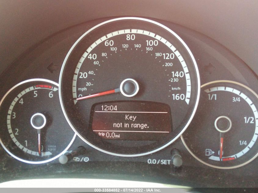 2014 VOLKSWAGEN BEETLE CONVERTIBLE 2.0L TDI 3VW5L7AT4EM823854