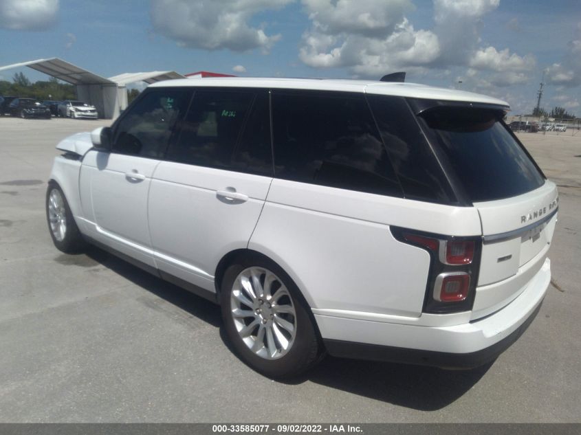 2018 LAND ROVER RANGE ROVER HSE SALGS2RK3JA382733