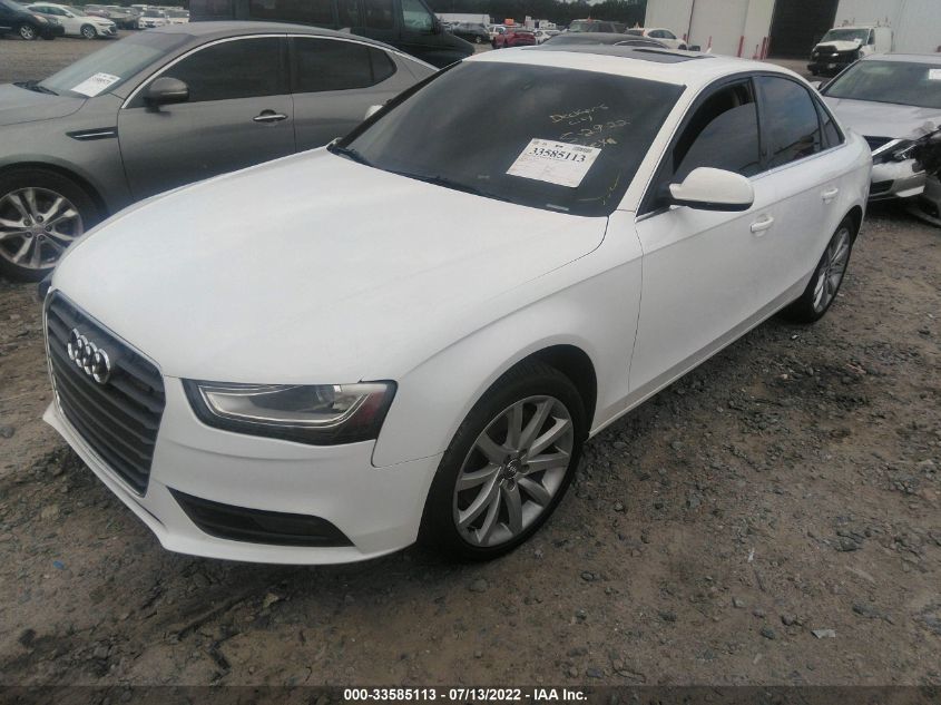 2013 AUDI A4 PREMIUM PLUS WAUFFAFLXDN014610