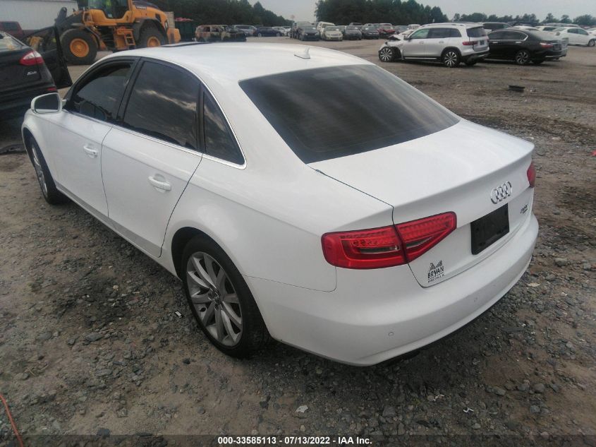 2013 AUDI A4 PREMIUM PLUS WAUFFAFLXDN014610