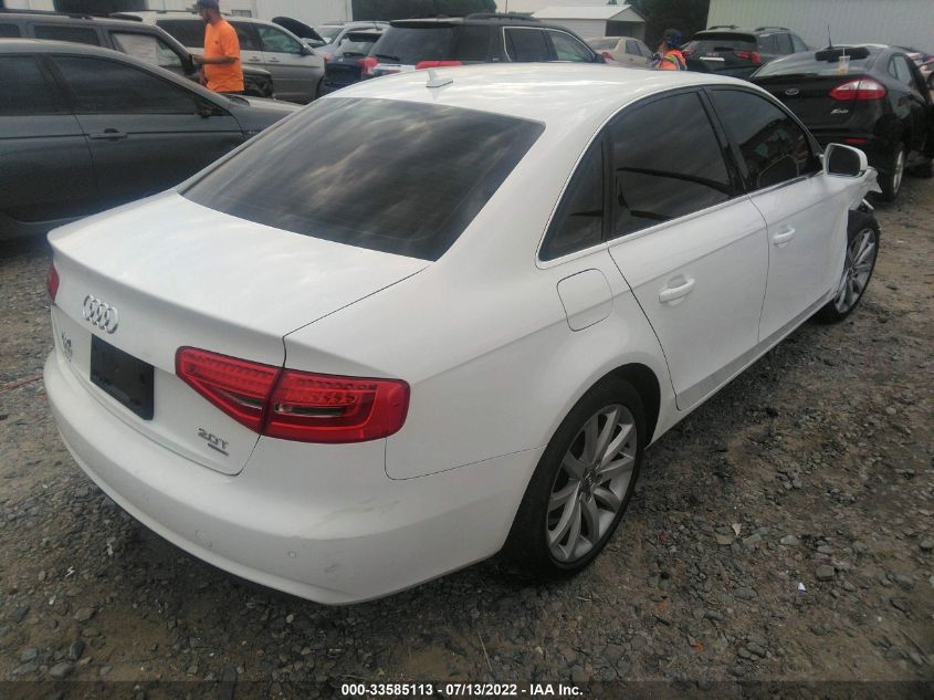 2013 AUDI A4 PREMIUM PLUS WAUFFAFLXDN014610