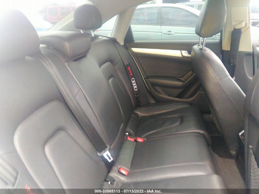 2013 AUDI A4 PREMIUM PLUS WAUFFAFLXDN014610