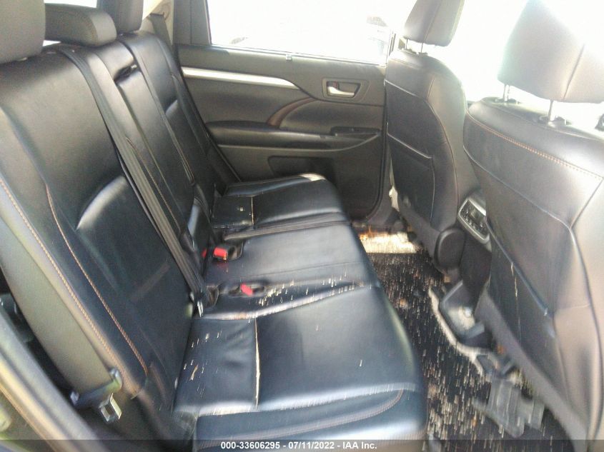 2014 TOYOTA HIGHLANDER XLE 5TDJKRFH6ES005174