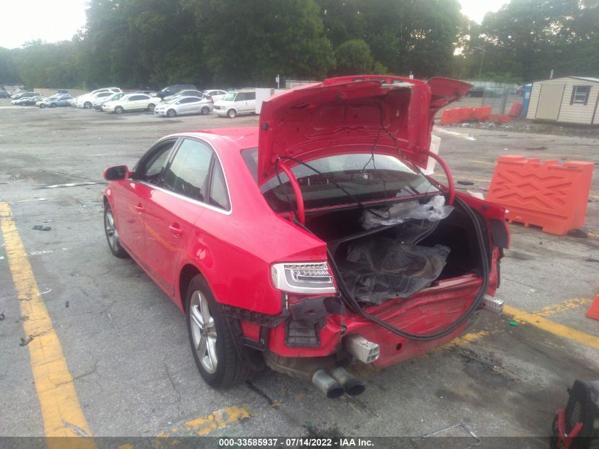 2013 AUDI A4 PREMIUM WAUBFAFLXDA173357
