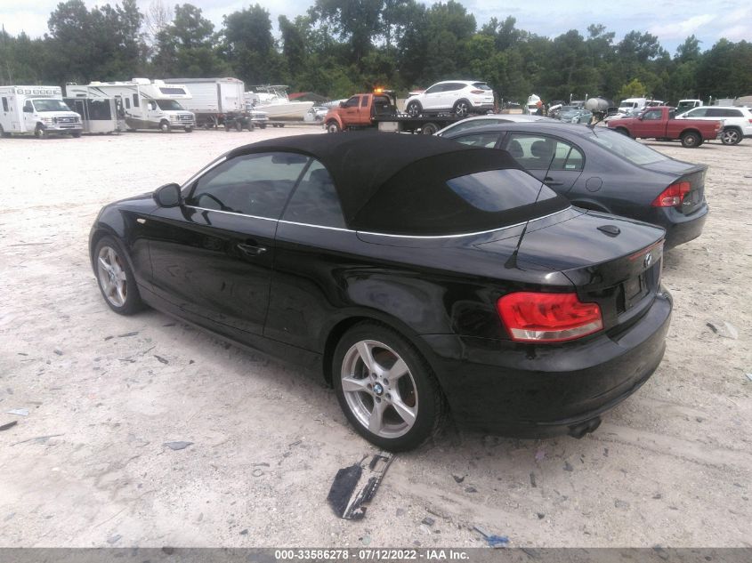2013 BMW 1 SERIES 128I WBAUN1C51DVR00816
