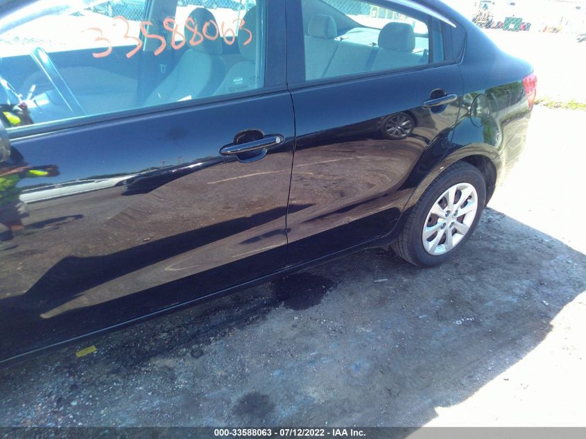 2014 KIA RIO LX KNADM4A33E6405616
