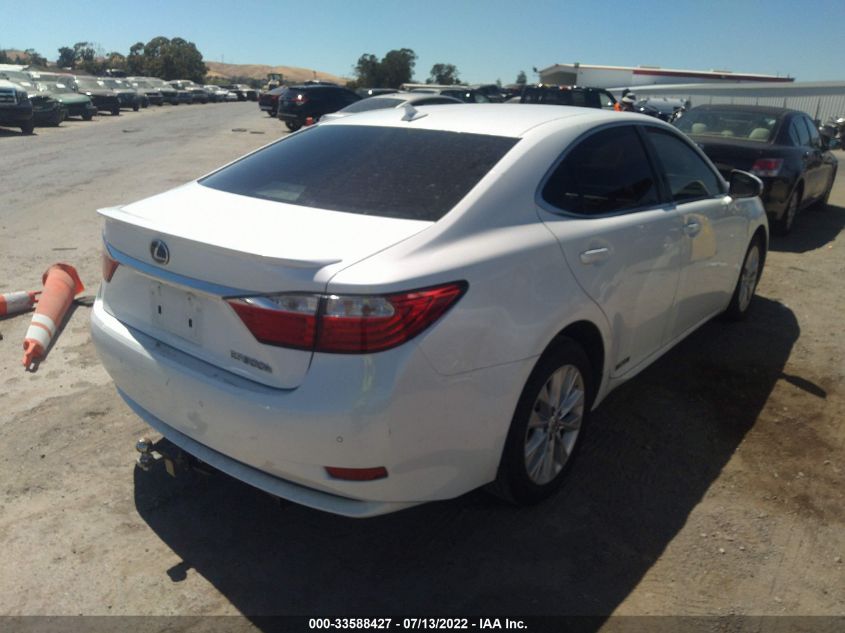 2014 LEXUS ES 300H HYBRID JTHBW1GGXE2039527