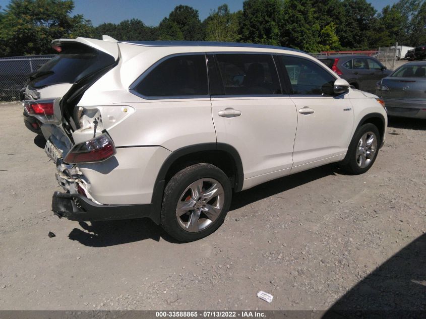 2015 TOYOTA HIGHLANDER HYBRID LIMITED 5TDDCRFH2FS010982