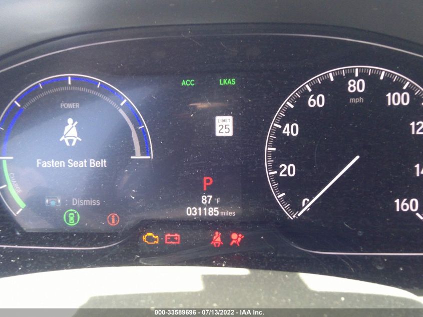 2019 HONDA ACCORD HYBRID EX-L 1HGCV3F53KA004741